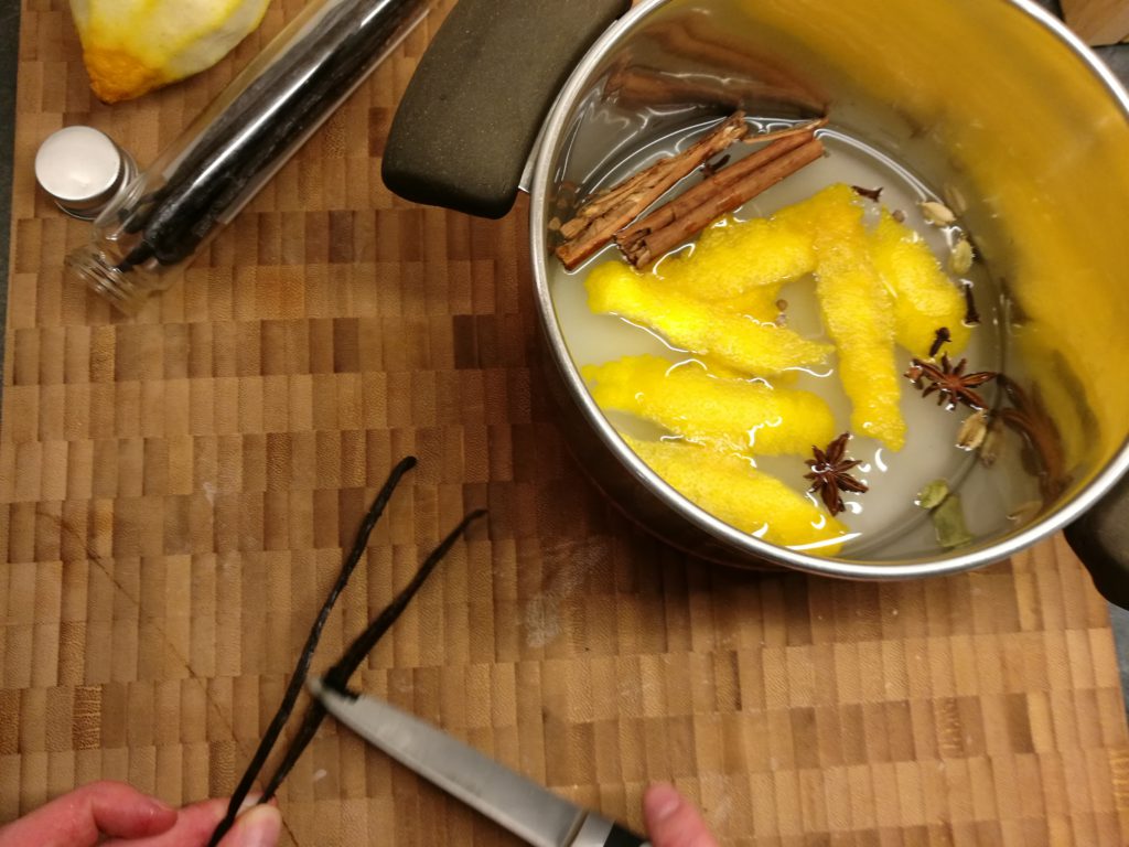 kruiden in siroop voor pasteis de nata